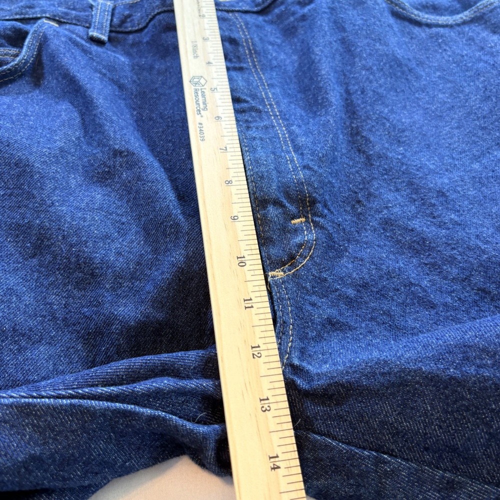 Wrangler Rugged Wear Jeans‎ Mens 40x34 Dark Wash Straight Leg Cotton Made in USA - Picture 7 of 9